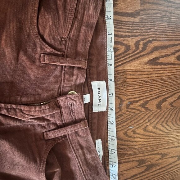 Frame Denim Le High Velveteen Skinny Corduroy Pants  size 24 - Picture 4 of 9